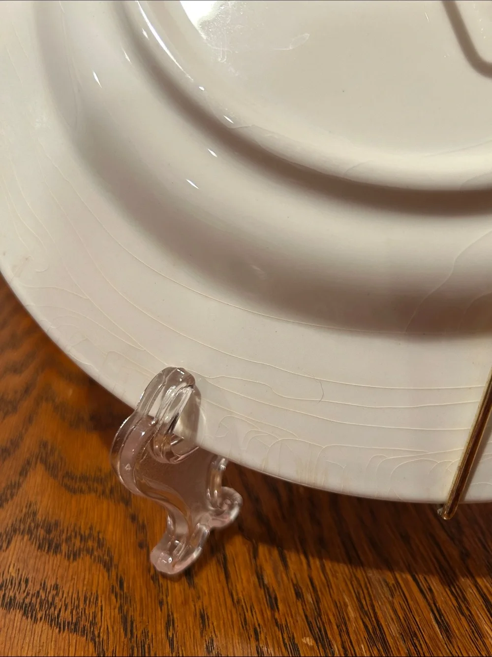 Blue Vine Decorative Serving Plate - White and Blue Made in Italy
